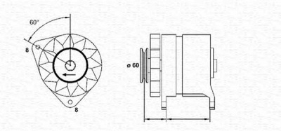 MAGNETI MARELLI 943356746010 -  Генератор